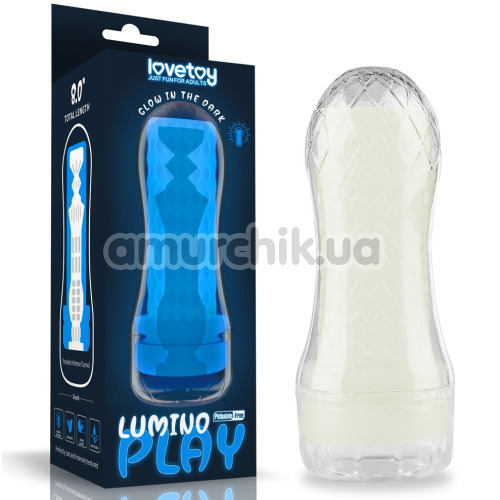 Мастурбатор Lumino Play Masturbator Pocketed 8 LV342036, світиться у темряві