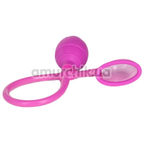 Вакуумная помпа для клитора Mini Silicone Clitoral Pump, розовая