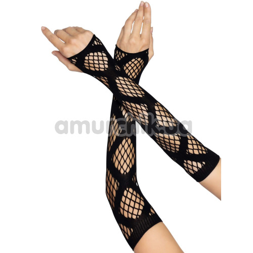 Рукавички Leg Avenue Faux Wrap Net Arm Warmers, чорні