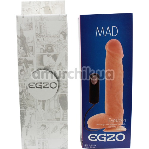 Вибратор Mad Egzo Evolution 2321, телесный
