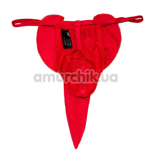 Трусы-стринги мужские JSY 4996-7 - слоник, красные