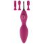 Кліторальний вібратор Sweet Smile Spot Vibrator With 3 Tips, рожевий - Фото №2
