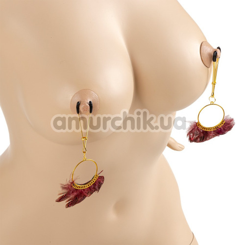 Зажимы для сосков Virgite Nipple Clamps Jewels Mod. 3, золотые