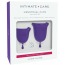 Набор из 2 менструальных чаш Jimmyjane Intimate Care Menstrual Cups, фиолетовый - Фото №11