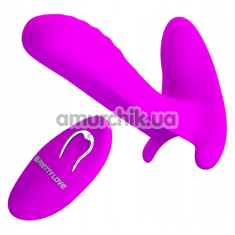 Вібратор для клітора і точки G Pretty Love Remote Control Massager, фіолетовий - Фото №1
