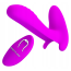 Вібратор для клітора і точки G Pretty Love Remote Control Massager, фіолетовий - Фото №1