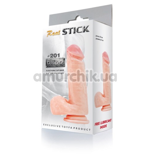 Фаллоимитатор Real Stick Dildo №201, телесный