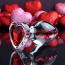 Анальная пробка с красным кристаллом Adam & Eve Red Heart Gem Glass Plug Large, прозрачная - Фото №7
