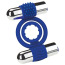 Виброкольцо для члена Zolo Duo Vibrating C-Ring, синее - Фото №0