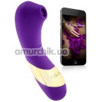 Симулятор орального сексу для жінок Vibratissimo Secret Kiss + Licker, фіолетово-золотий - Фото №1
