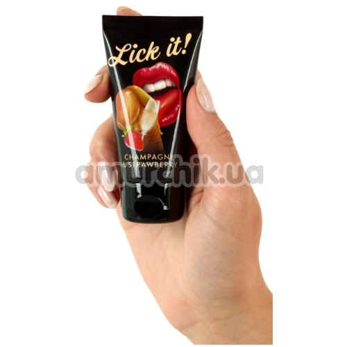 Оральний лубрикант Lick-it Champagne & Erdbeere 50 ml