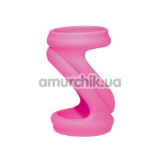 Насадка на пенис Smile Curly Pink Sleeve - Фото №1