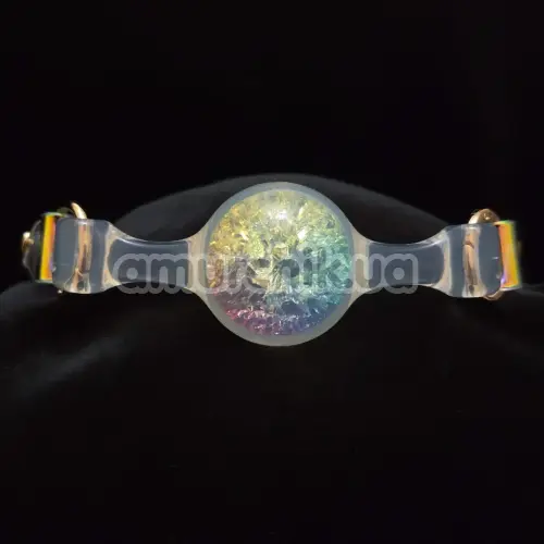 Кляп Univibe Crystal Gag L, різнокольоровий