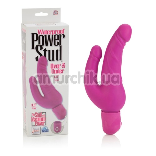 Вібратор Power Stud Over & Under, рожевий