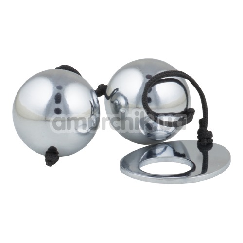 Вагінальні кульки Domino Metallic Balls, срібні
