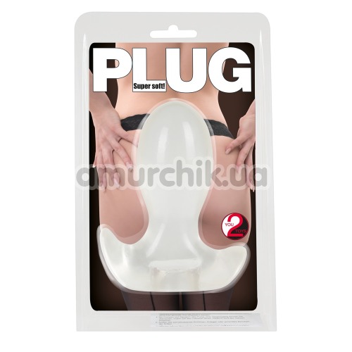 Анальная пробка Plug Super Soft, прозрачная
