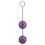 Вагинальные шарики Weighted Kegel Balls, фиолетовые - Фото №0