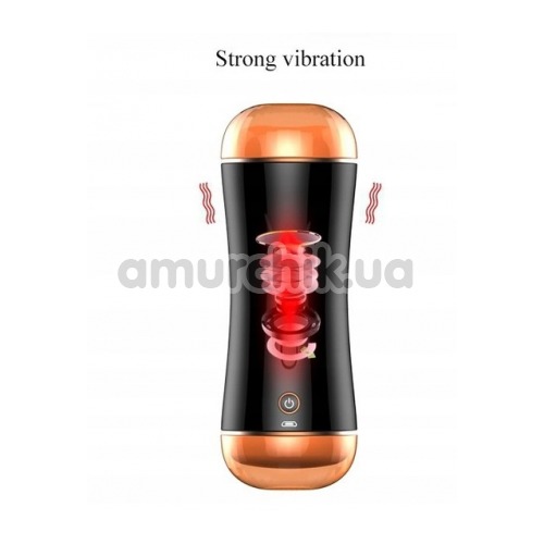 Искусственная вагина и анус с вибрацией Boss Of Toys Vibrating Masturbation Cup USB 10 Function