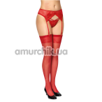 Чулки Stockings (модель 5511), красные - Фото №1