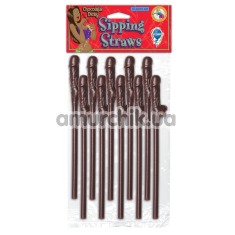 Трубочки для напоїв Dicky Sipping Straws Chocolate 10 шт - Фото №1
