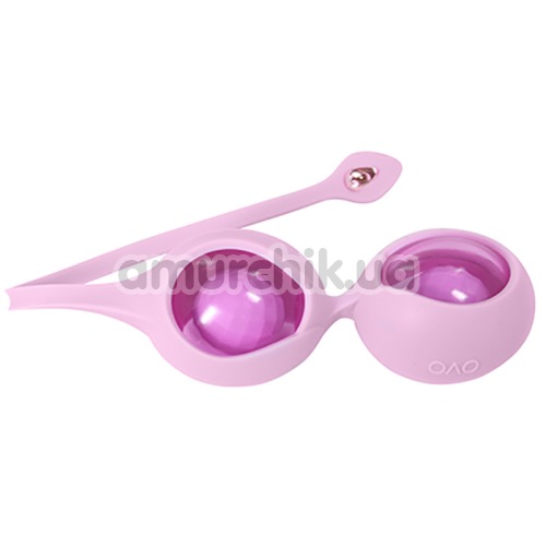 Вагінальні кульки OVO L1A, рожеві - Фото №1
