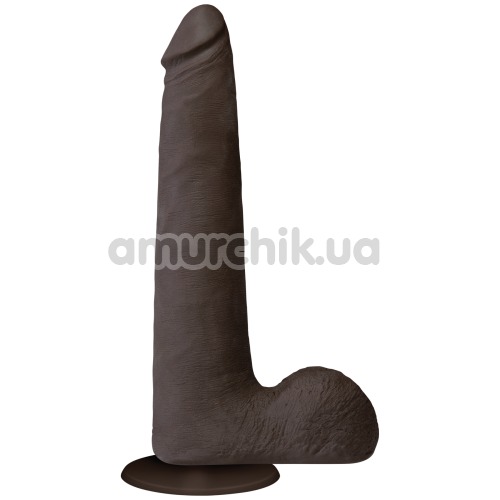 Фаллоимитатор The Realistic Cock UR3 24 см с мошонкой, темно-коричневый