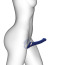 Безремневий страпон із вібрацією Strap-On-Me Multi Orgasm Bendable Strap-On L, синій - Фото №5
