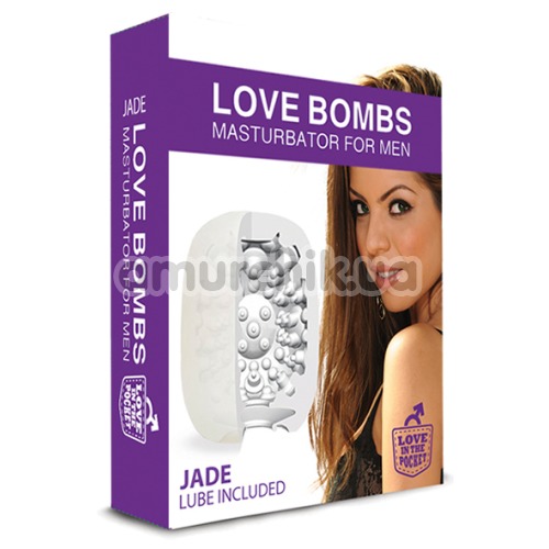 Мастурбатор Love Bombs Jade, білий