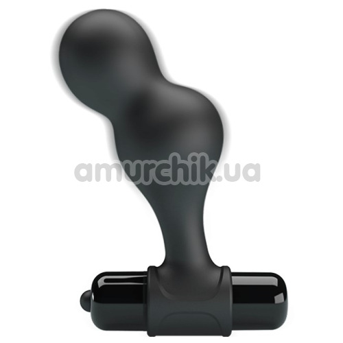 Анальная пробка с вибрацией MR Play Super Rower Silicone Vibrating Anal Plug, черная