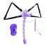 Многофункциональный вибратор Crystal Jade Butterfly Anal фиолетовый - Фото №2