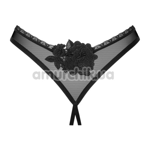 Трусики-стрінги Obsessive Latinesa Crotchless, чорні