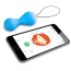 Вагінальні кульки Gballs 2 App - Lagoon, блакитні - Фото №1