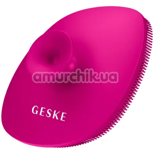 Щетка для лица Geske Facial Brush 4 in 1 Suction Mount, ярко-розовая