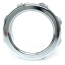 Эрекционное кольцо с прозрачными кристаллами Boss Series Metal Ring Diamonds Small, серебряное - Фото №2