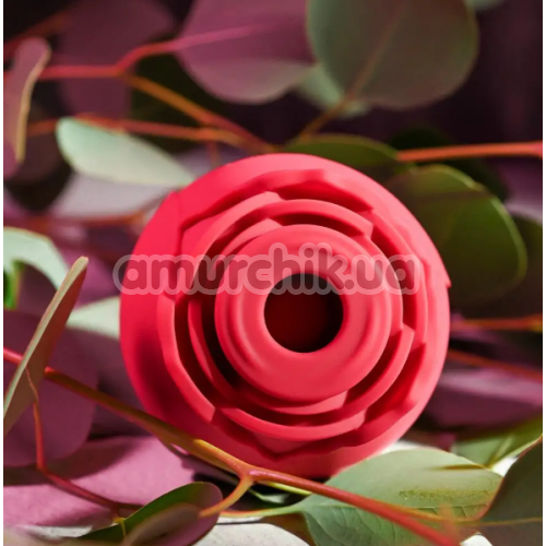 Симулятор орального секса для женщин Eve's Ravishing Rose Clit Pleaser, красный