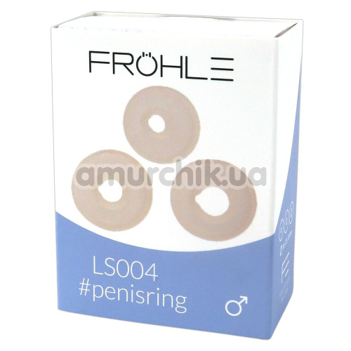 Набор из 3 эрекционных колец Frohle LS004, белый