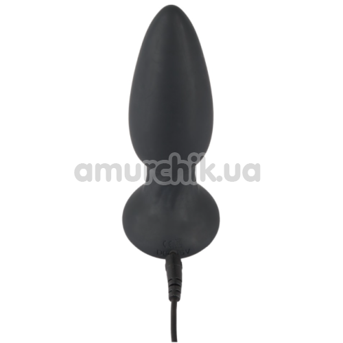 Анальная пробка с вибрацией Black Velvets Remote Controlled Vibrating Plug, черная