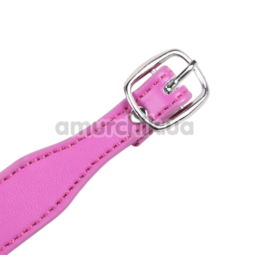 Ошейник DS Fetish Collar With Ring, розовый