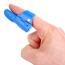 Вибронапалечник для стимуляции клитора Finger Clip, синий - Фото №3