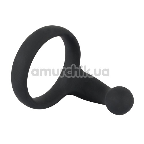Ерекційне кільце зі стимулятором простати Black Velvets Cock Ring, чорне