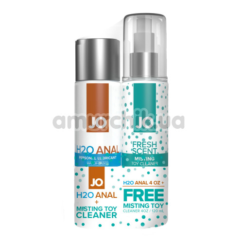 Набор JO Limited Edition Promo Pack: JO H2O Anal + JO Misting Fresh Scent Toy Cleaner