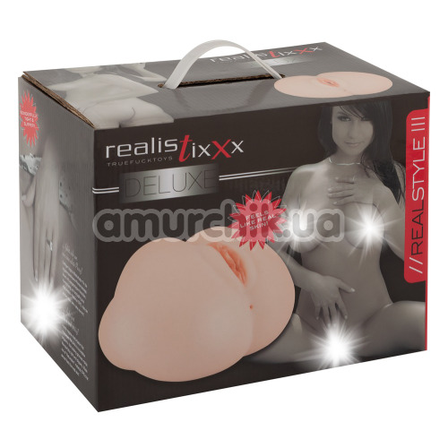 Искусственная вагина и анус Realistixxx Deluxe Real Style III, телесная