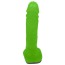 Мыло в виде пениса с присоской Чистий Кайф M, зеленое - Фото №1