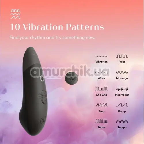 Симулятор орального секса для женщин Womanizer Enhance, черный