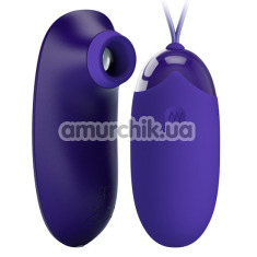 Симулятор орального секса + виброяйцо Pretty Love Orthus Youth, фиолетовый - Фото №1