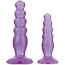 Набор анальных пробок Crystal Jellies Anal Delight Trainer Kit, фиолетовый - Фото №2
