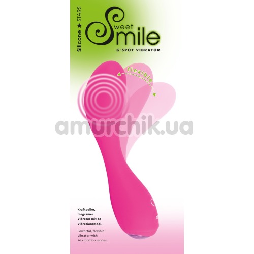 Вибратор для точки G Smile G-Spot Vibrator, розовый