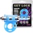 Віброкільце Get Lock Vibrating Bull Ring, блакитне - Фото №8