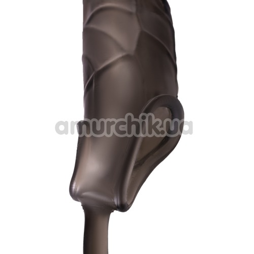 Насадка на пенис со стимулятором простаты XLover Penis Extender 16.2 см, черная
