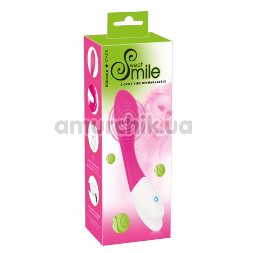 Вібратор для точки G Smile G-Spot Vibe Rechargeable, рожевий